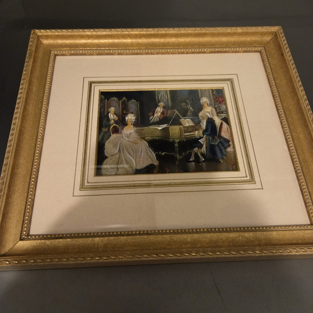 Elegant Gold Framed Art Print